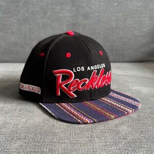 Young & Reckless Black and Multicolor SnapBack Hat